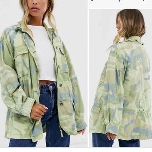 Free People Camo Jacket NWT